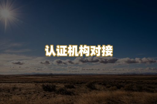 认证机构对接